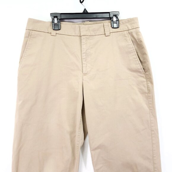 Vince Womens Dress Pants Size 8 Beige Straight Mid Rise Trousers - Picture 9 of 14